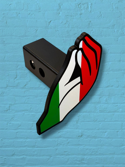 Italian Hand Flag Hitch Cover
