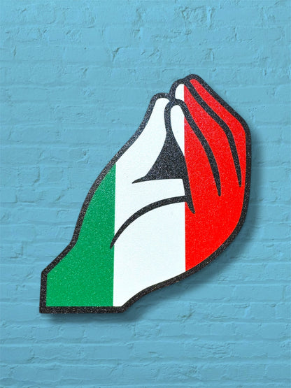 Italian Hand Flag Hitch Cover