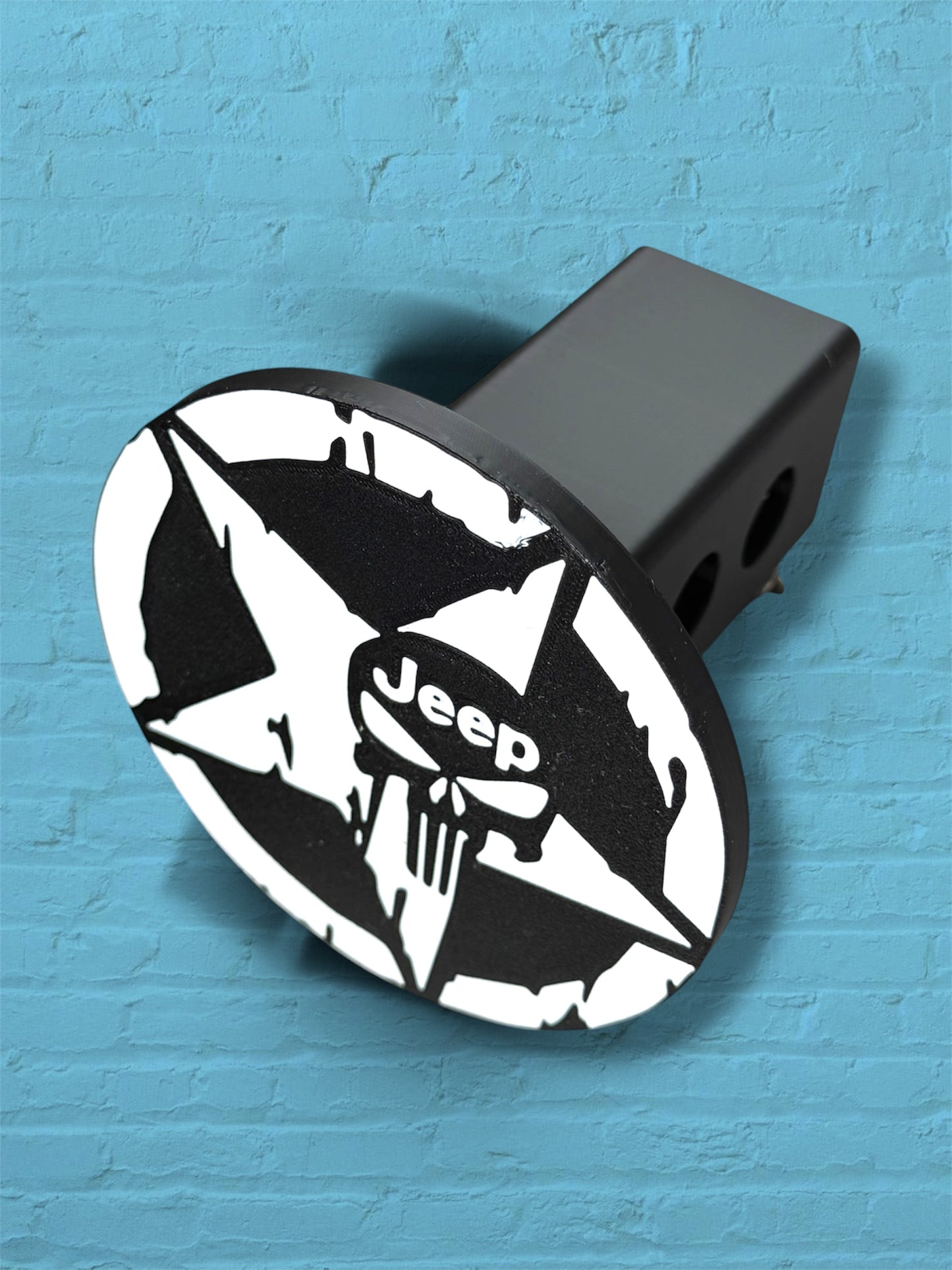 Jeep Inspired Punisher Style Hitch Cover