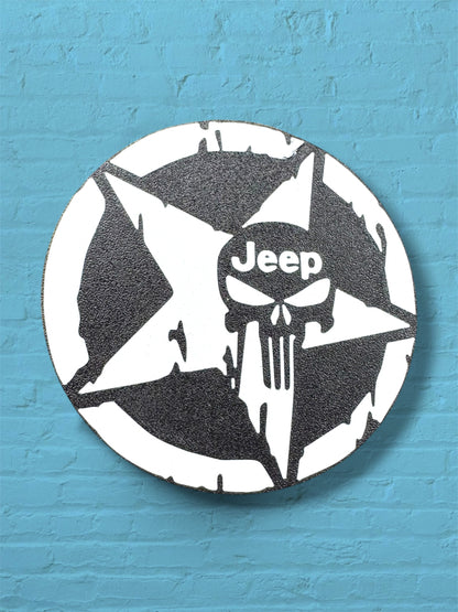 Jeep Inspired Punisher Style Hitch Cover